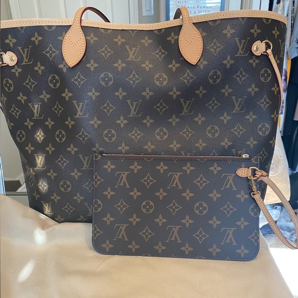 Louis Vuitton Neverfull GM, includes dust bag, papers and matching clutch - Picture 2 of 8